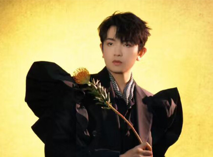 颜人中眼神坚毅沉稳帅气